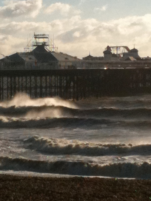 Palace Pier surfing